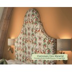 Kingsize Rum Headboard in Porcupine Rocks Giraffe Blossom