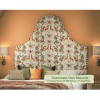 Kingsize Rum Headboard in Porcupine Rocks Giraffe Blossom