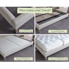 Emperor Faray Grand Bed in Rapture & Wright Tabriz Pale Celadon