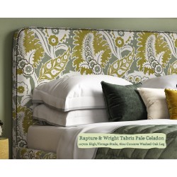 Double Faray Grand Bed in Rapture & Wright Tabriz Pale Celadon 1