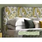 Emperor Faray Grand Bed in Rapture & Wright Tabriz Pale Celadon
