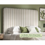 Kingsize Faray Grand Bed in Ian Mankin Devon Stripe Cream