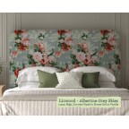 Single Faray Headboard in Linwood Albertine Grey Skies
