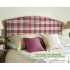 Single Headboard Caldey Customers Own Material 30ins Contrast Piped in HC Vanilla