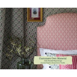 Single Headboard Puffin Julia Brendel Naya Rouge Contrast Piped in HC Vanilla