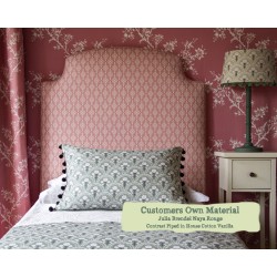 Single Headboard Puffin Julia Brendel Naya Rouge Contrast Piped in HC Vanilla