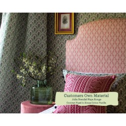 Double Headboard Puffin Julia Brendel Naya Rouge Contrast Piped House Cotton Vanilla