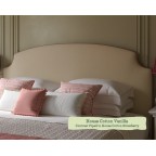 Double Headboard Puffin House Cotton Vanilla Contrast Piped House Cotton Strawberry