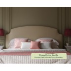 Double Headboard Puffin House Cotton Vanilla Contrast Piped House Cotton Strawberry