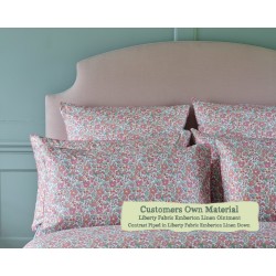 Double Bed Puffin Liberty Emberton Linen Ointment Contrast Piped Liberty Emberton Linen Down