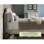 Kingsize Bed Puffin Charlotte Gaisford Ginoo Edge Blue Contrast Piped Customers Own Material