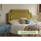 Single Headboard Annet Customers Own Material Contrast Piped House Cotton Vanilla
