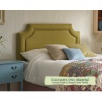 Double Headboard Annet Customers Own Material Contrast Piped House Cotton Vanilla