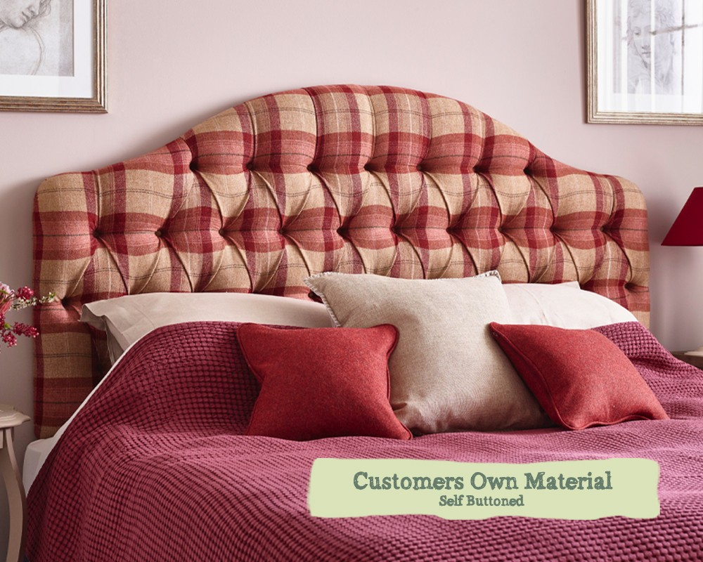 4ft 6ins Double Tean Headboard A Classic Deep Buttoned Shape