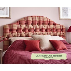 Super King Headboard Tean Customers Own Material Self Buttoned