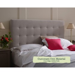 Small Double Headboard Islay Customers Own Material 77cmH