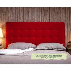 Small Double Headboard Islay Customers Own Material 77cmH