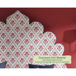 Emperor Headboard Lewis Julia Brendel Indian Summer Contrast Back Tacked Edge House Cotton Oxford Blue