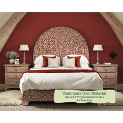Double Headboard Mousa Rapture & Wright Majolica Voodoo Contrast Piped Self Piped