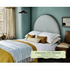 Kingsize Headboard Mousa Linwood Buttons Pond Contrast Piped Linwood Juno