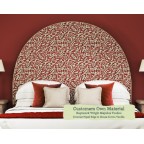 Kingsize Headboard Mousa Rapture & Wright Majolica Voodoo Contrast Piped House Cotton Vanilla