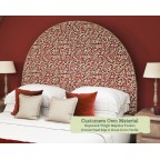 Kingsize Headboard Mousa Rapture & Wright Majolica Voodoo Contrast Piped House Cotton Vanilla