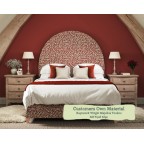 Kingsize Headboard Mousa Rapture & Wright Majolica Voodoo Contrast Piped Self Piped