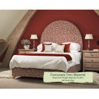 Kingsize Headboard Mousa Rapture & Wright Majolica Voodoo Contrast Piped Self Piped