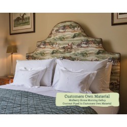 Double Headboard Samson Mulberry Home Morning Gallop Contrast Piped COM