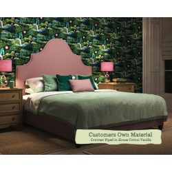 Single Bed Samson Customers Own Material Contrast Piped House Cotton Vanilla