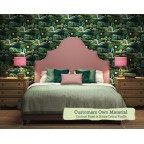 Kingsize Bed Samson Customers Own Material Contrast Piped House Cotton Vanilla