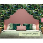 Kingsize Bed Samson Customers Own Material Contrast Piped House Cotton Vanilla