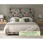 Super King Headboard Faray Linwood Albertine Grey Skies 115cm Height Contrast Piped House Cotton Vanilla