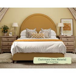 Single Headboard Shuna Customers Own Material Back Tacked Edge