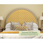 Single Headboard Shuna Julia Brendel Dandelion Lulu Border House Cotton Vanilla Back Tacked Edge