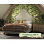 Super King Headboard Rum Customers Own Material 16mm Vintage Individual Nail