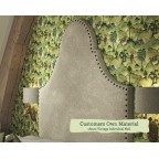 Super King Headboard Rum Customers Own Material 16mm Vintage Individual Nail