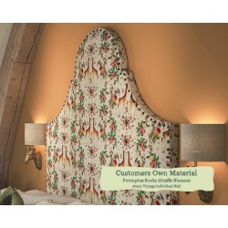 Super King Headboard Rum Porcupine Rocks Giraffe Blossom 16mm Vintage Individual Nail