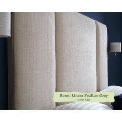 Small Double Headboard Tiree Romo Linara Feather Grey 115cm Height