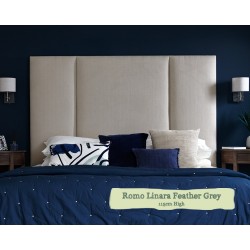 Super King Headboard Tiree Romo Linara Feather Grey 115cm Height