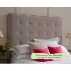 Kingsize Headboard Mull Customers Own Material 115cm High Self Buttoned Self Piped