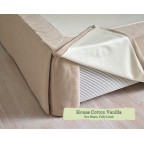 Super King Valance House Cotton Vanilla Box Pleats Fully Lined