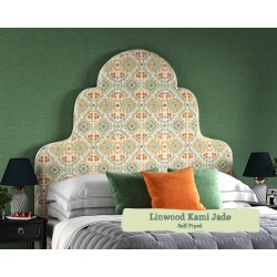 Single Headboard Eigg Linwood Kami Jade Self Piped 