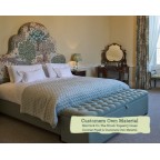 Double Headboard Eigg Morris & Co The Brook Tapestry Linen Contrast Piped COM