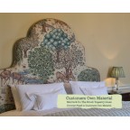 Double Headboard Eigg Morris & Co The Brook Tapestry Linen Contrast Piped COM