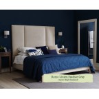 Small Double Grand Bed Tiree Romo Linara Feather Grey 175cm High Headend 6ins Leg