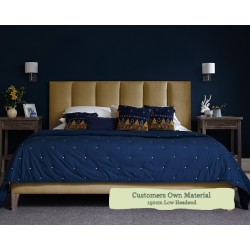 Small Double Grand Bed Taransay Customers Own Material 150cm Low Headend 6ins Legs