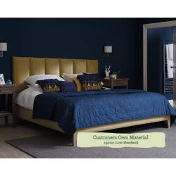 Kingsize Grand Bed Taransay Customers Own Material 150cm Low Headend 6ins Legs