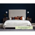 Kingsize Grand Bed Arran Romo Linara Feather Grey 165cm High Headend 6ins Legs