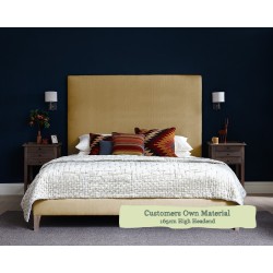 Emperor Grand Bed Arran Customers Own Material 165cm High Headend 6ins Legs